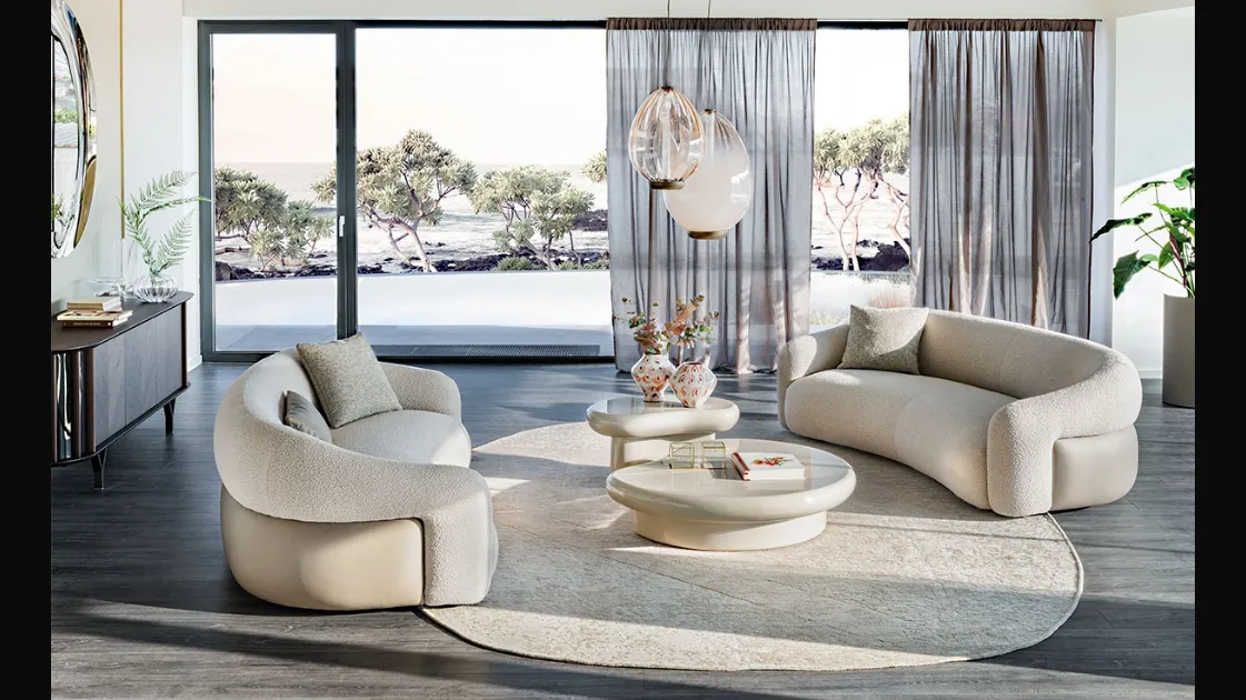 Baldwin linear sofa by Cattelan Italia