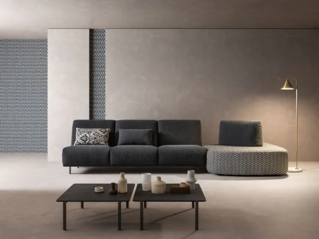 Sofa with Blank Open peninsula by Samoa