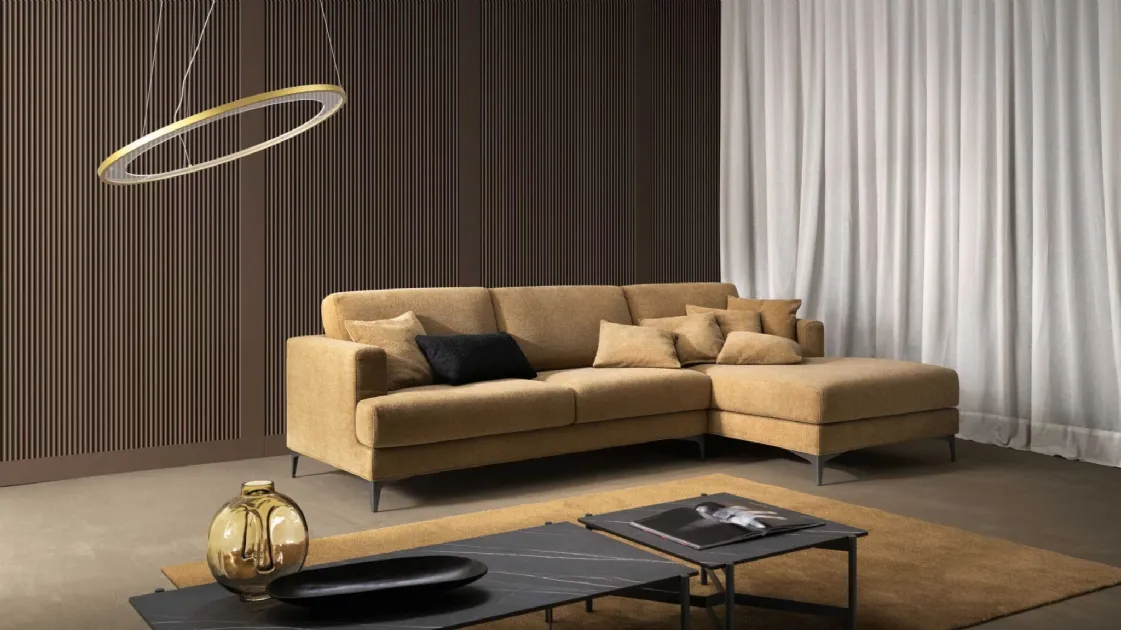 Cherry peninsula sofa by Samoa.