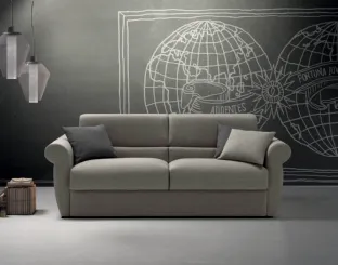 Linear sofa bed in Chillax fabric by Samoa.