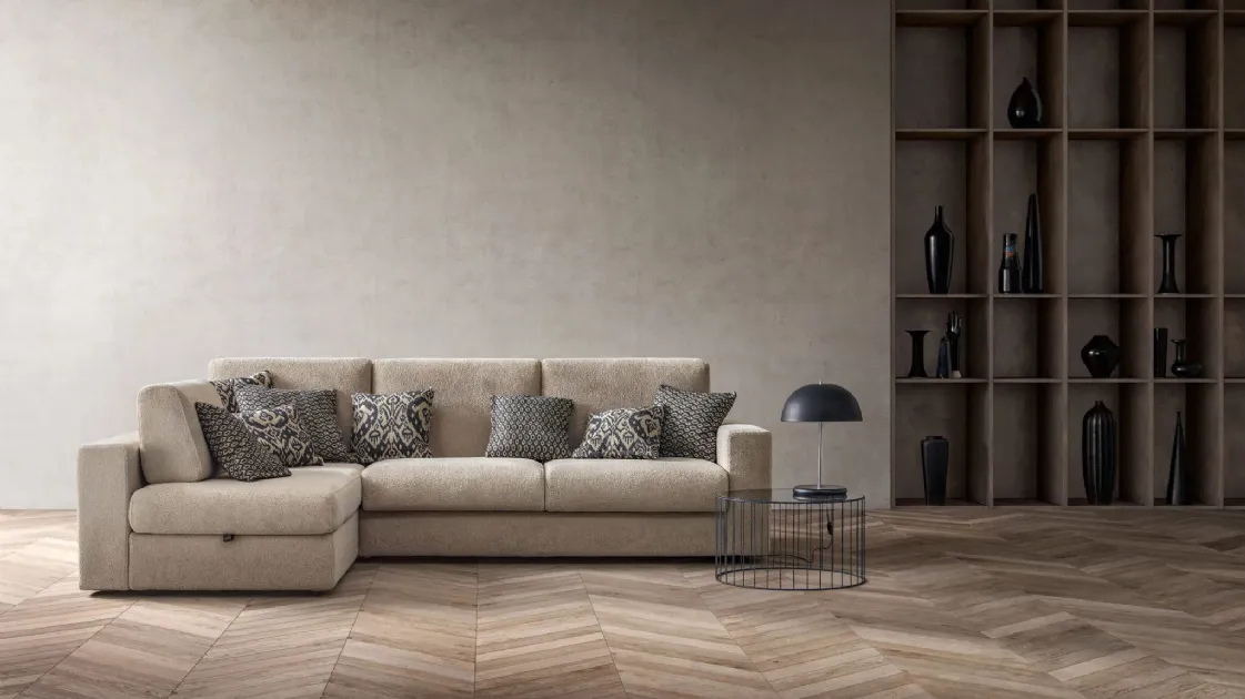 Sofa bed with peninsula Cliff by Samoa.