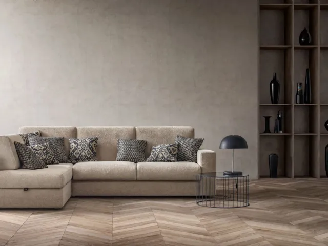Sofa bed with peninsula Cliff by Samoa.