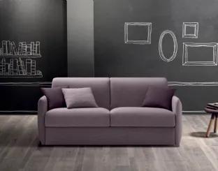 Linear sofa bed in Comfy fabric by Samoa.