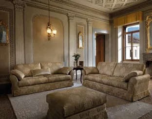 Classic linear fabric sofa Diva by Samoa