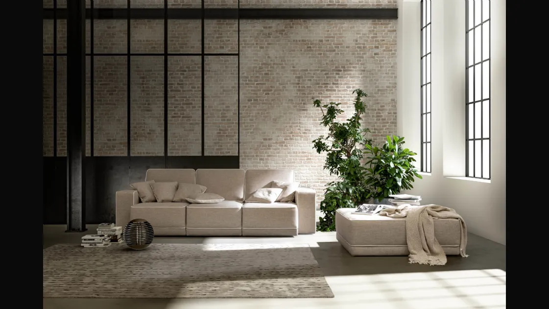 Modular sofa with removable seats Double by Samoa