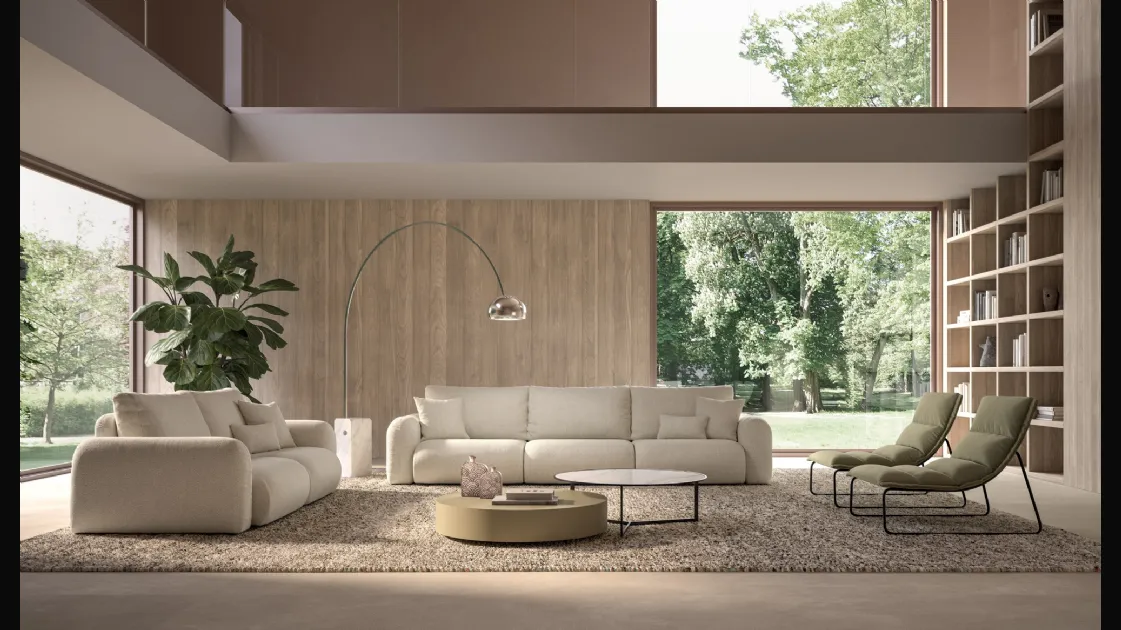 Linear sofa Flow by Biba Salotti
