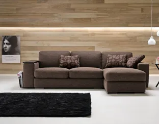 Fabric sofa bed with Kubic peninsula by Samoa.