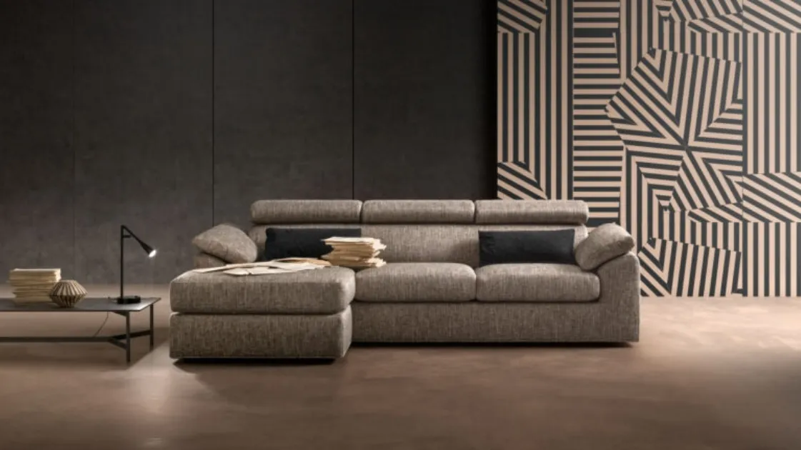 Loft sofa with chaise longue by Samoa.