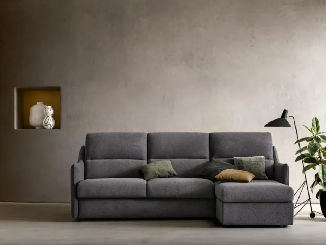 Sofa bed with peninsula Logan by Samoa.