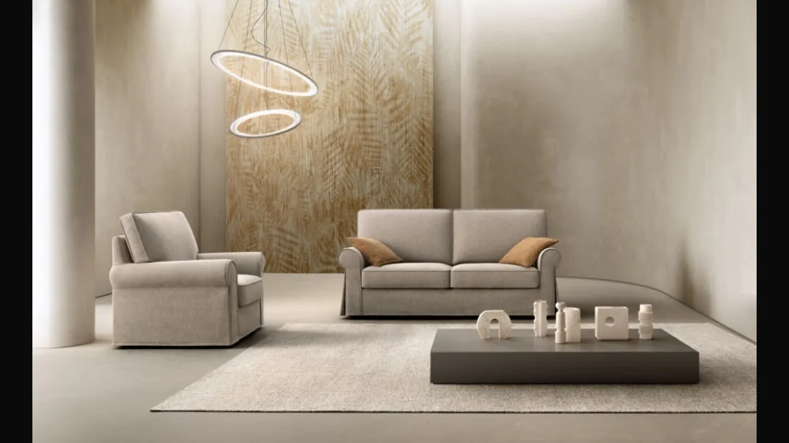 Classic sofa in Love fabric by Samoa.