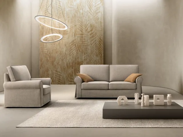 Classic sofa in Love fabric by Samoa.