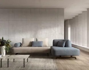 Fabric sofa with Samoa Matrix Special peninsula.