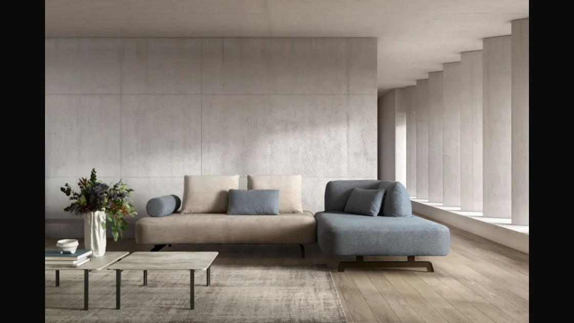 Fabric sofa with Samoa Matrix Special peninsula.