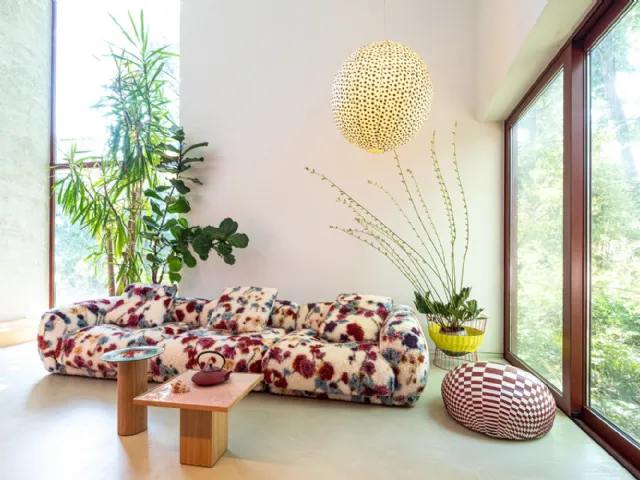 Moroso's Me-Time padded sofa