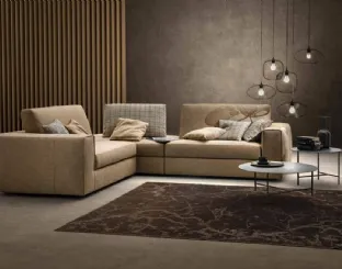 Corner sofa in Peppy fabric by Samoa.