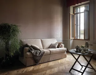 Linear sofa in Petra fabric by Samoa