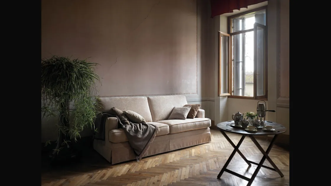 Linear sofa in Petra fabric by Samoa