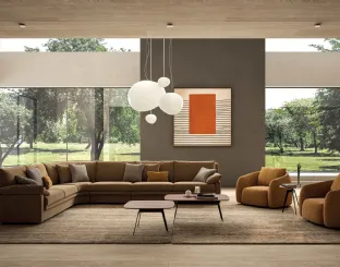 Corner sofa Feather by Biba Salotti