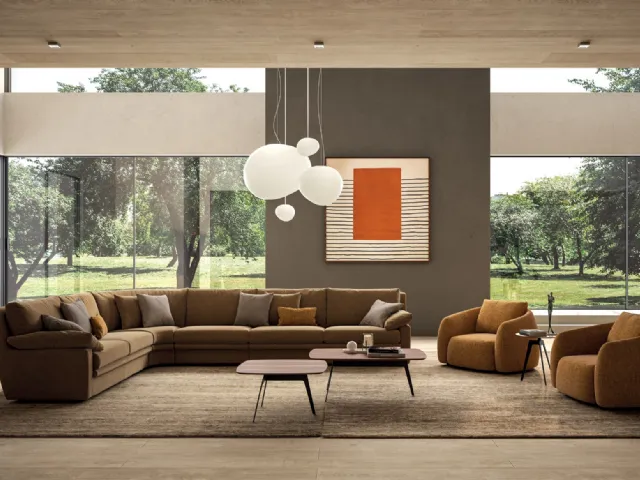Corner sofa Feather by Biba Salotti