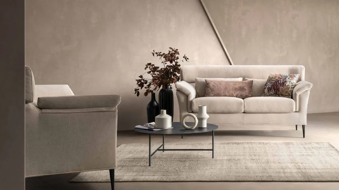 Living room in Quick Special fabric by Samoa