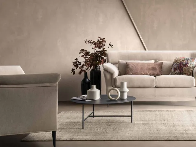 Living room in Quick Special fabric by Samoa