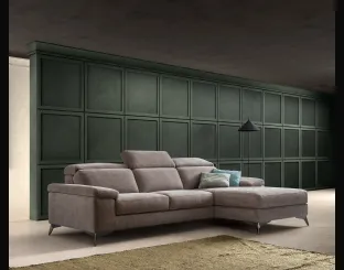 Relax fabric sofa with peninsula Space Action by Samoa.