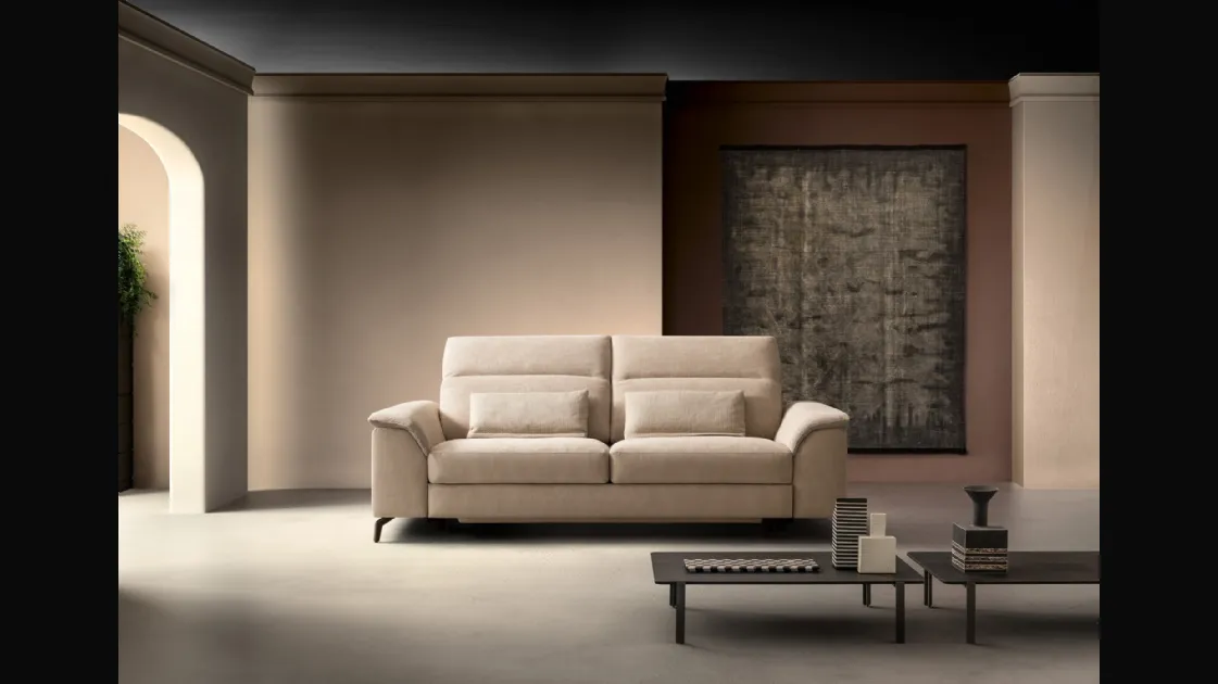 Linear Relax Sofa in Space Vision fabric by Samoa