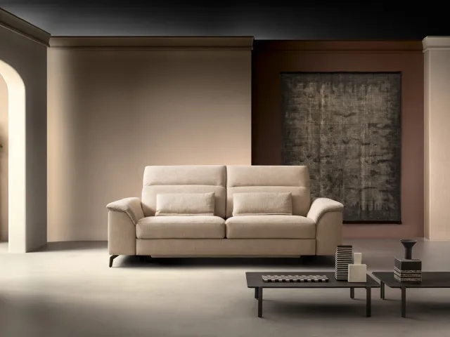 Linear Relax Sofa in Space Vision fabric by Samoa