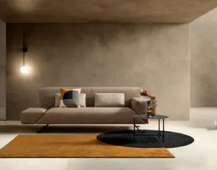Linear fabric sofa in Spin fabric by Samoa.