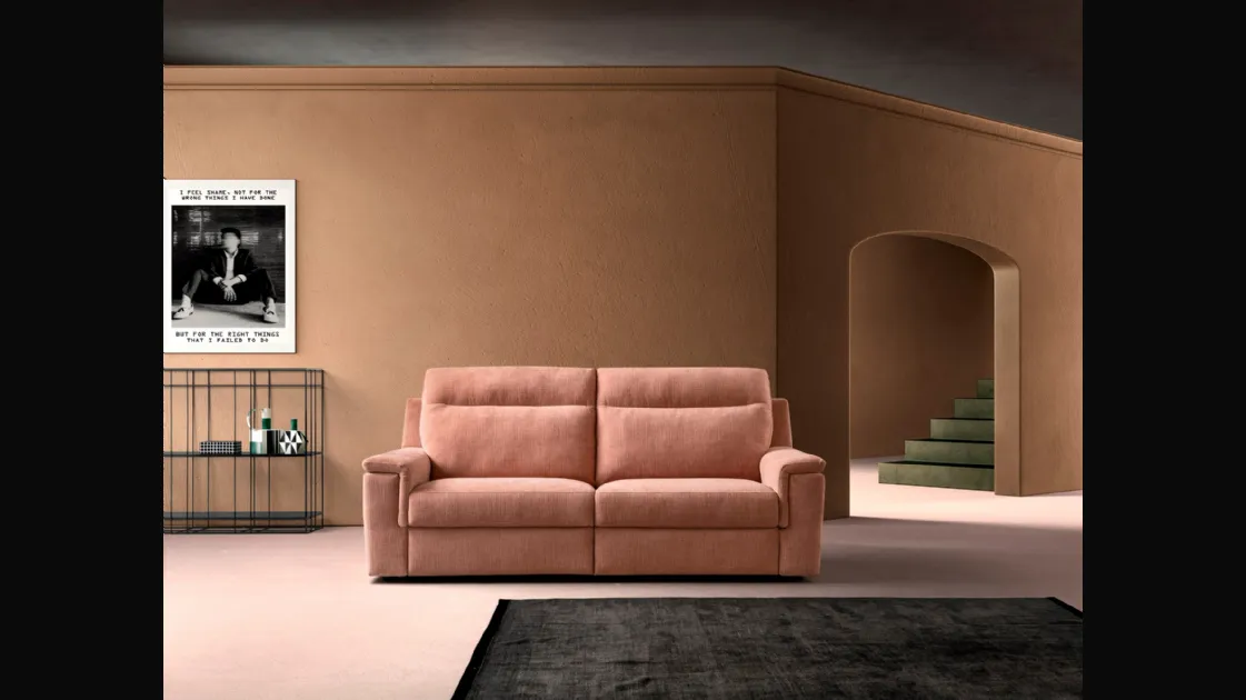 Linear Relax Sofa in Swing Bent Fabric by Samoa.