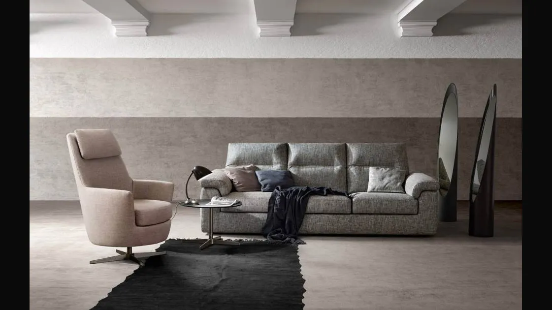 Linear sofa with extendable seats Way by Samoa