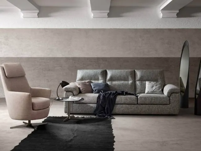 Linear sofa with extendable seats Way by Samoa