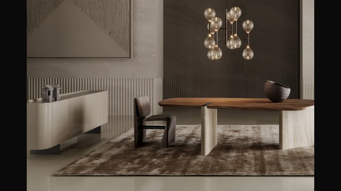 Lacquered wooden high-gloss sideboard Arragan by Bonaldo