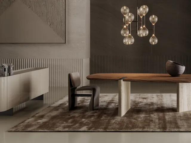 Lacquered wooden high-gloss sideboard Arragan by Bonaldo