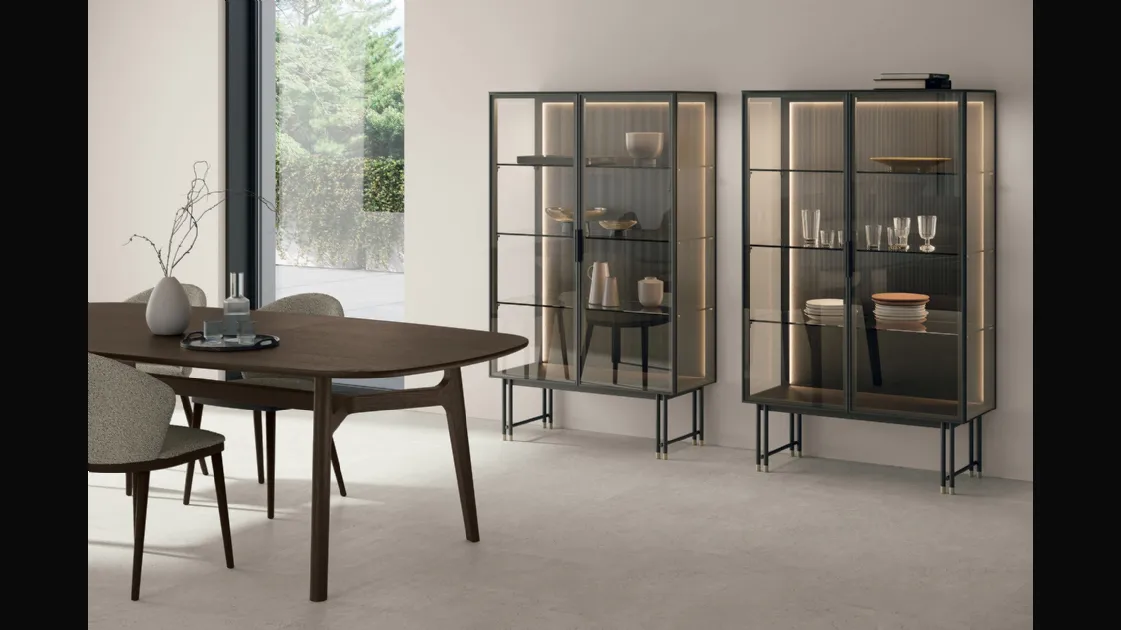 Joyce sideboard with glass doors by Tomasella.