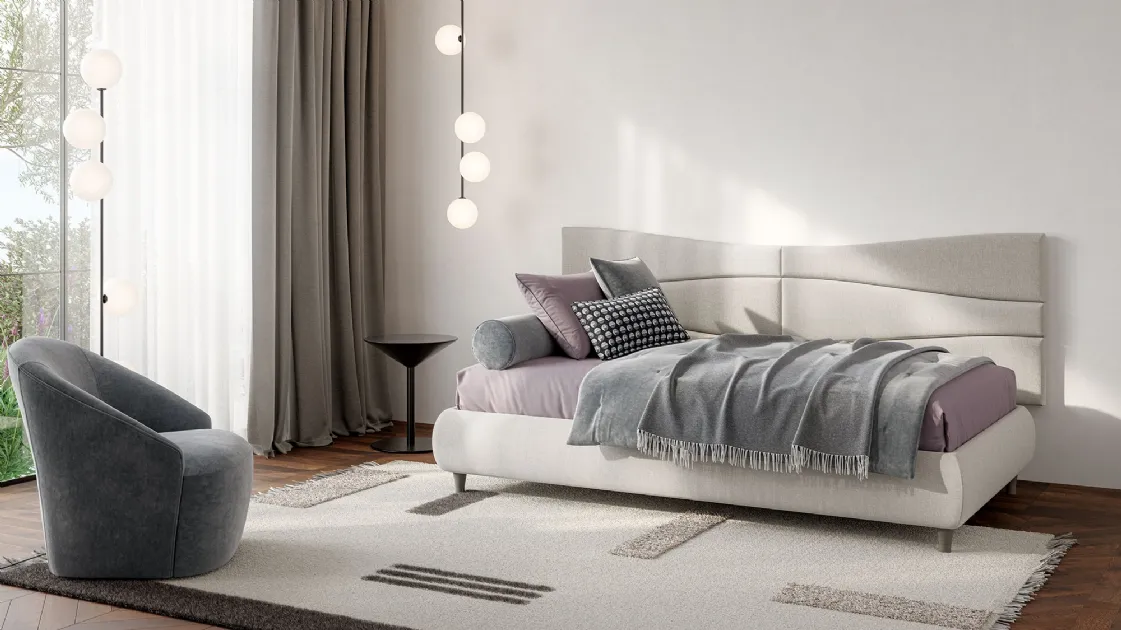 Single bed Boiserie Flute by Twils