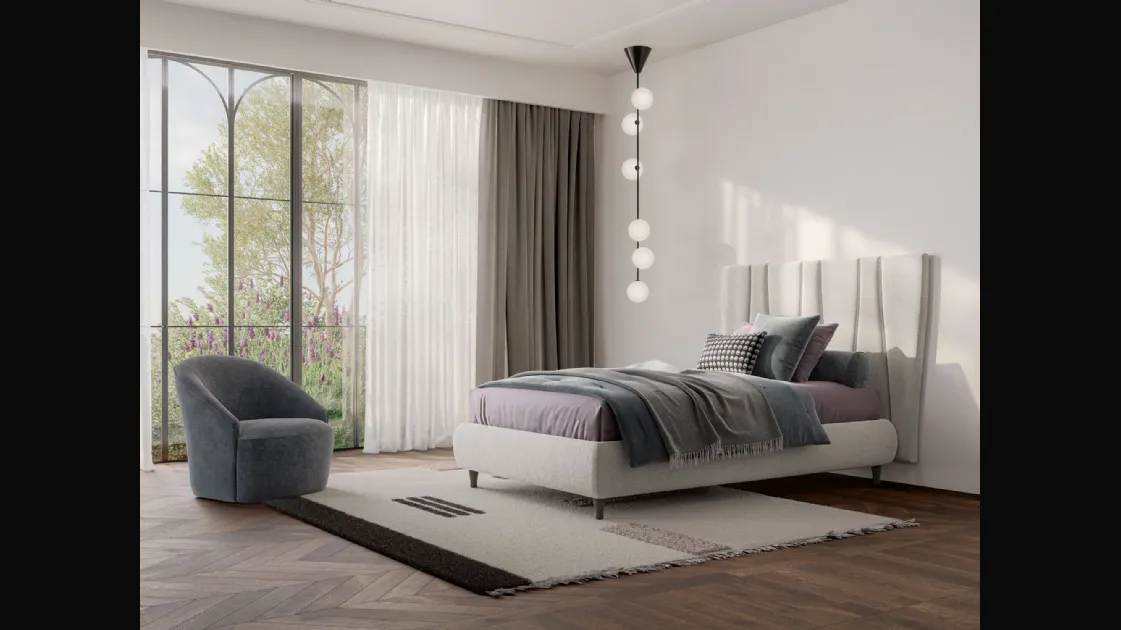 Single bed Flute Boiserie by Twils