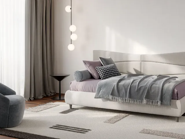 Single bed Boiserie Flute by Twils