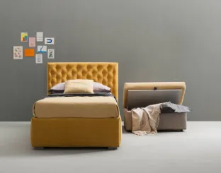 Quilted bed with removable storage container Bubbles by Bside