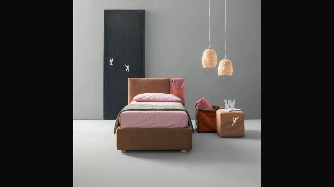Single bed with storage container Rift by Bside.