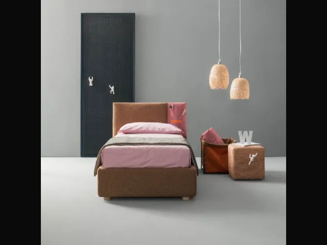 Single bed with storage container Rift by Bside.