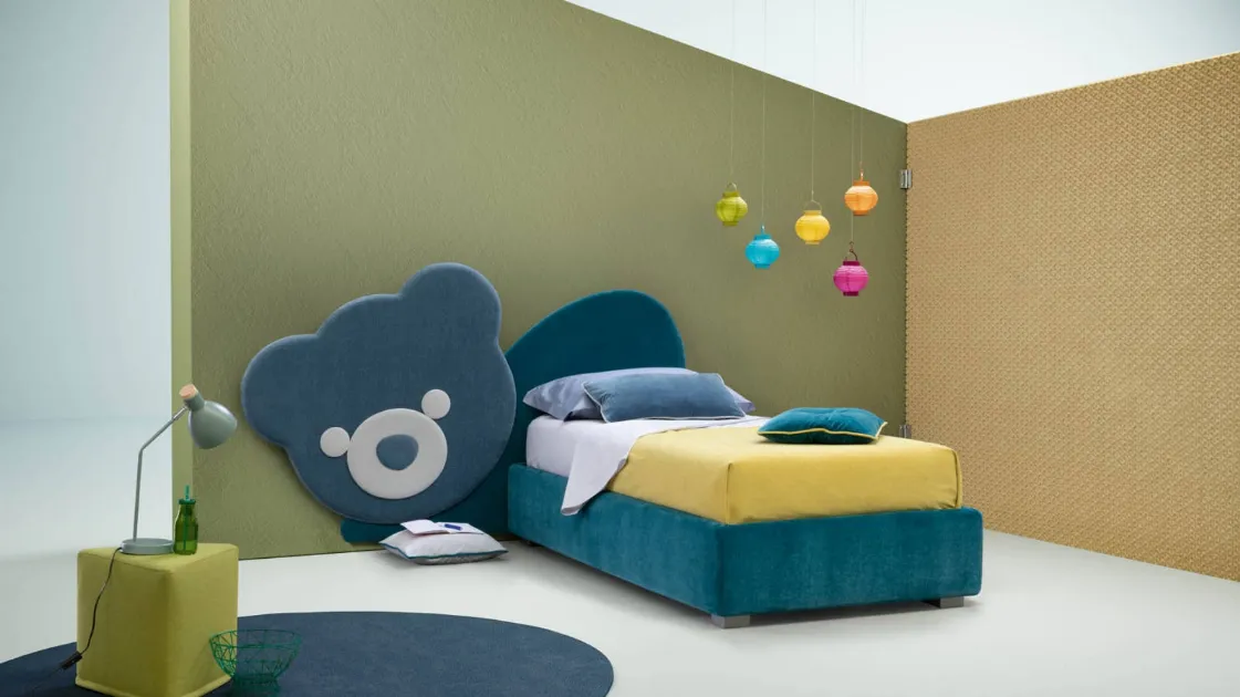 Single fabric bed for children Ted by Bside
