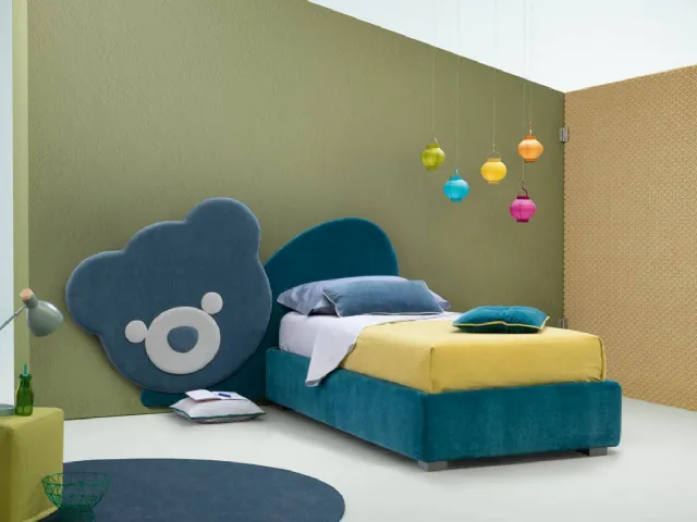 Single fabric bed for children Ted by Bside