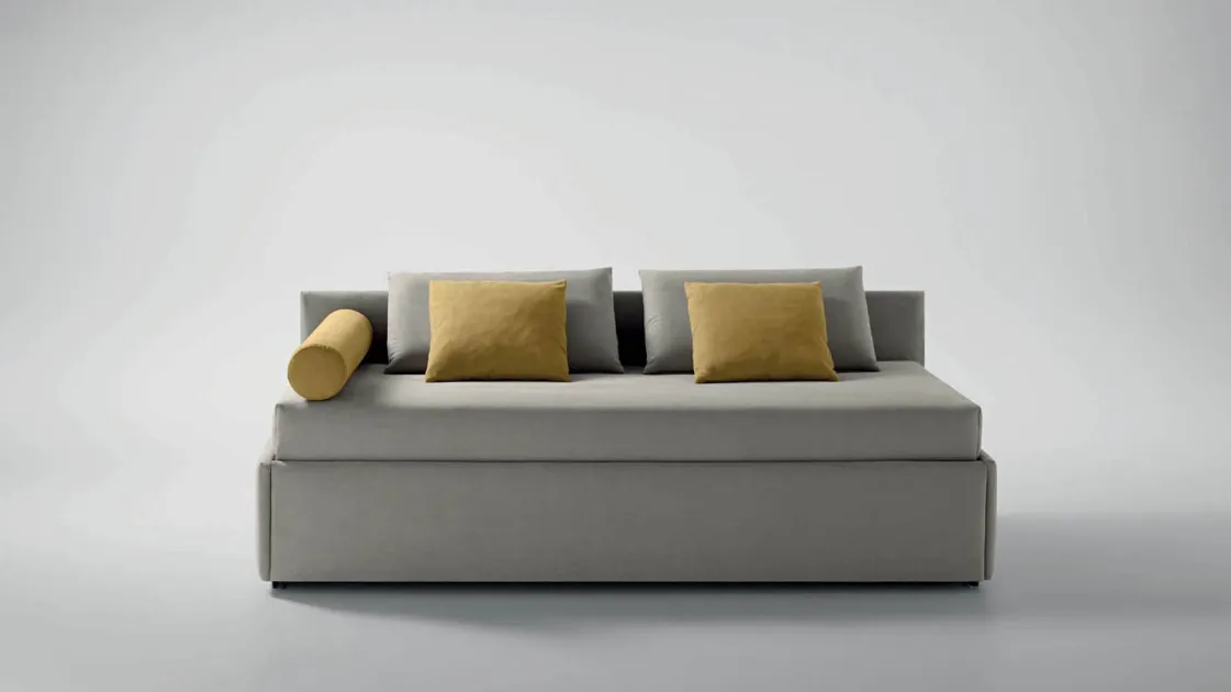 Single upholstered bed Twice Central Low by Bside