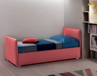 Single bed in fabric with headboard and footboard Twice Dormeuse by Bside.