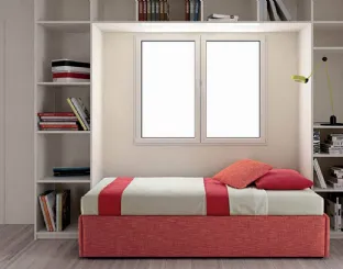 Modern fabric bed Twice Sommier by Bside.