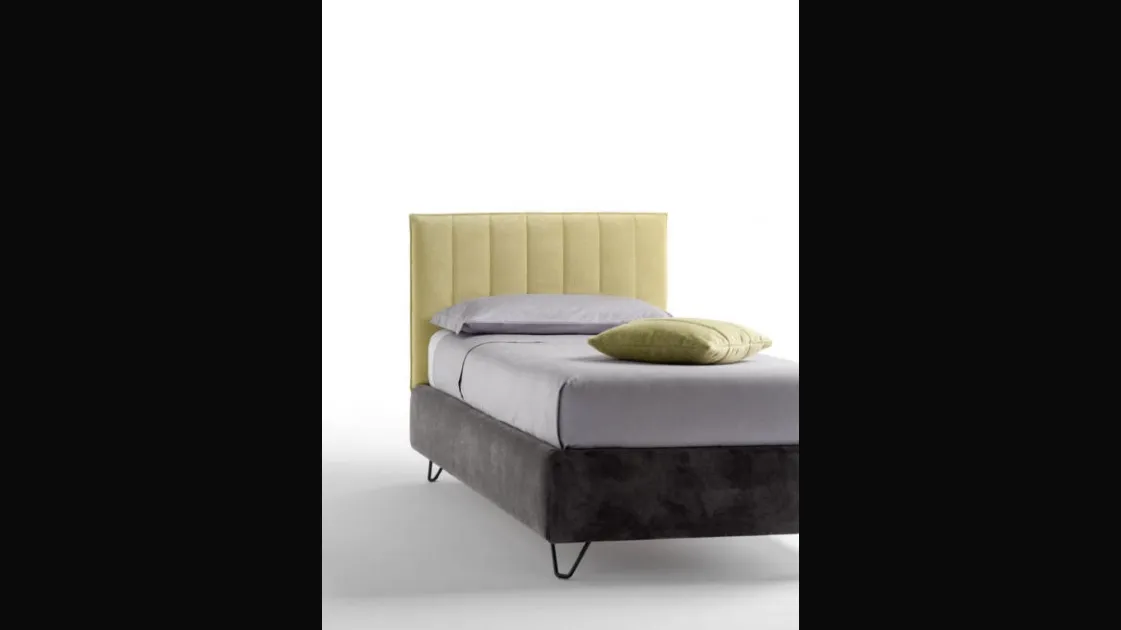 Single upholstered bed Twist by Bside.
