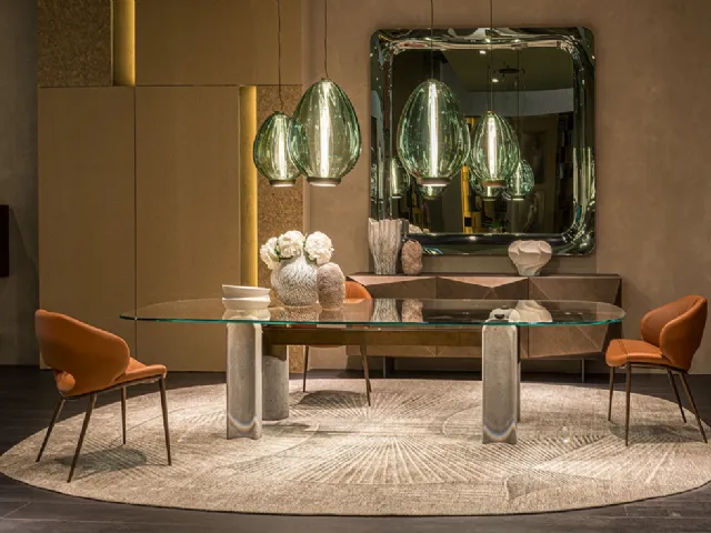Bilbao Glass Table by Cattelan Italia