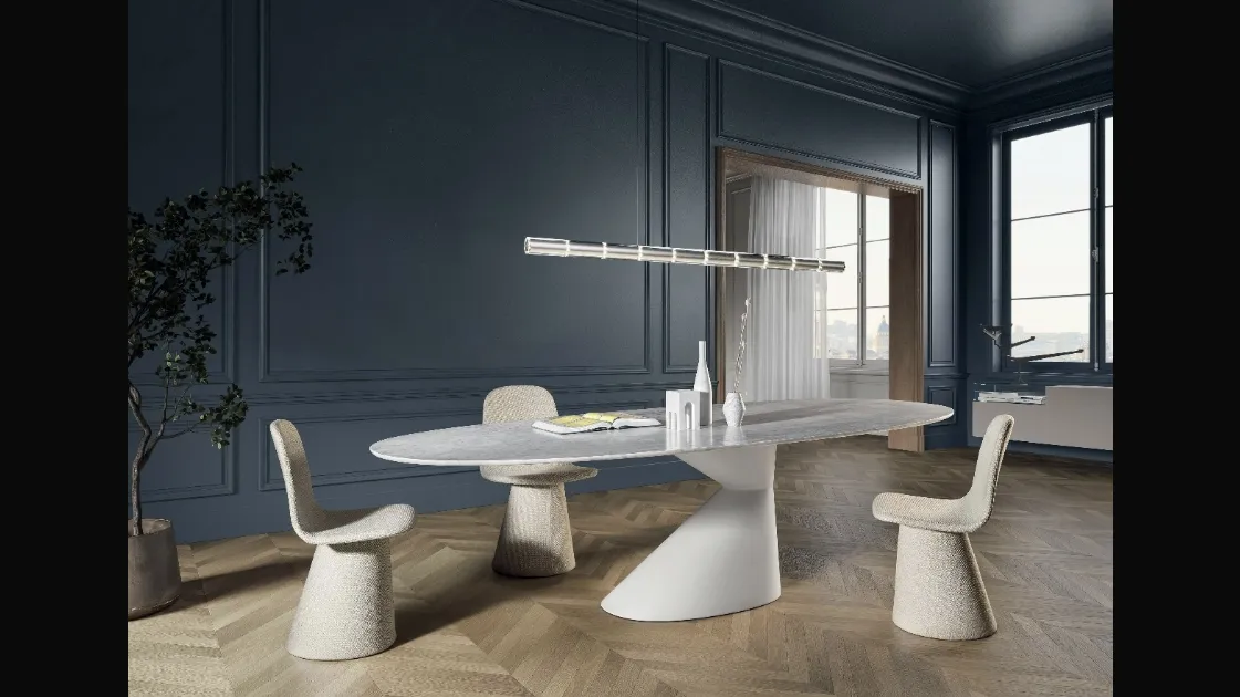 Table Chapeau 2887M in Lago marble