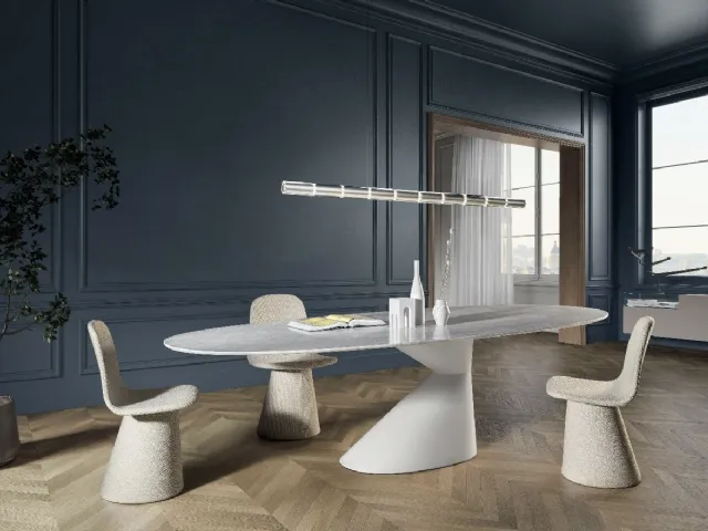 Table Chapeau 2887M in Lago marble